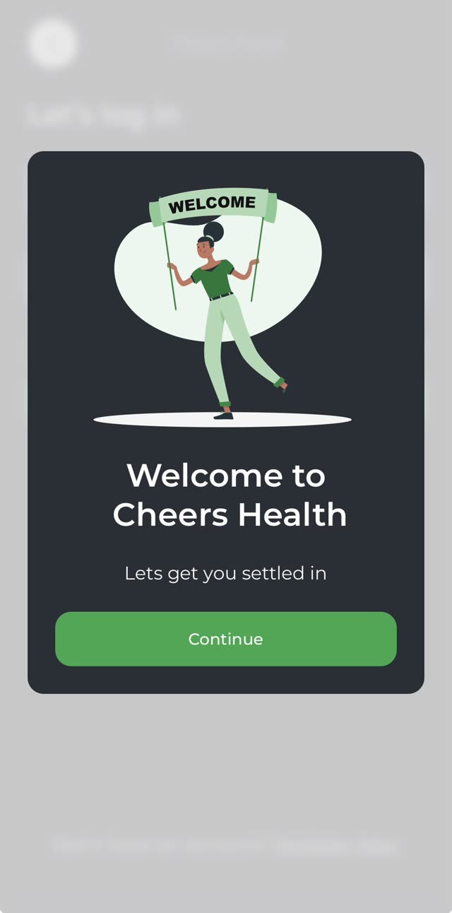Clinical recovery & patient wellbeing — in your pocket — Guided onboarding